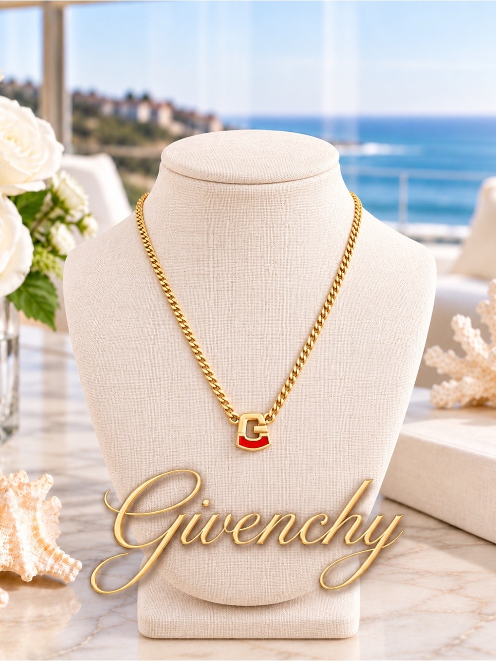 Givenchy G Logo Pendant Necklace